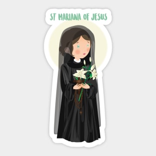 Santa Mariana de Jesus Sticker